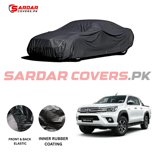 "Toyota Revo - Vigo Top Cover | Anti-Scratch, Dust Proof & All Weather Protection | Rubber Coated Premium Fabric | Multi-Color | Zipper Bag Packing"