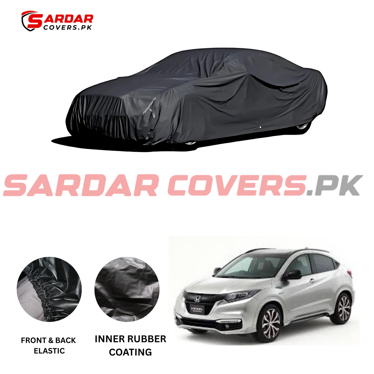 "Honda Vezal Top Cover | Anti-Scratch, Dust Proof & All Weather Protection | Rubber Coated Premium Fabric | Multi-Color | Zipper Bag Packing"