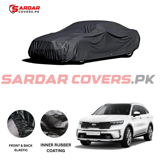 "Kia Sorento Top Cover | Anti-Scratch, Dust Proof & All Weather Protection | Rubber Coated Premium Fabric | Multi-Color | Zipper Bag Packing"