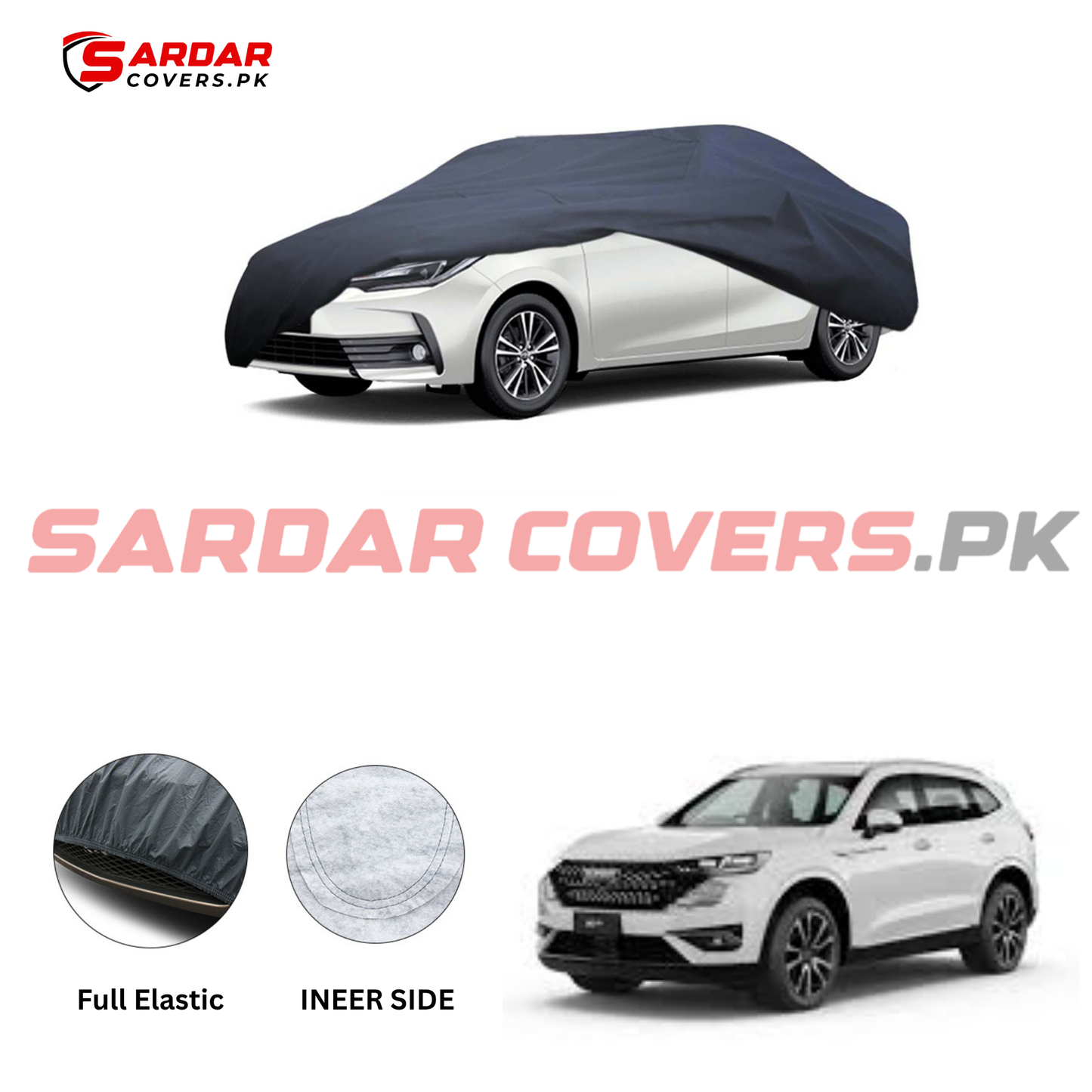 Haval H6 Anti Scratch Water Resistant PVC Cotton Top Cover