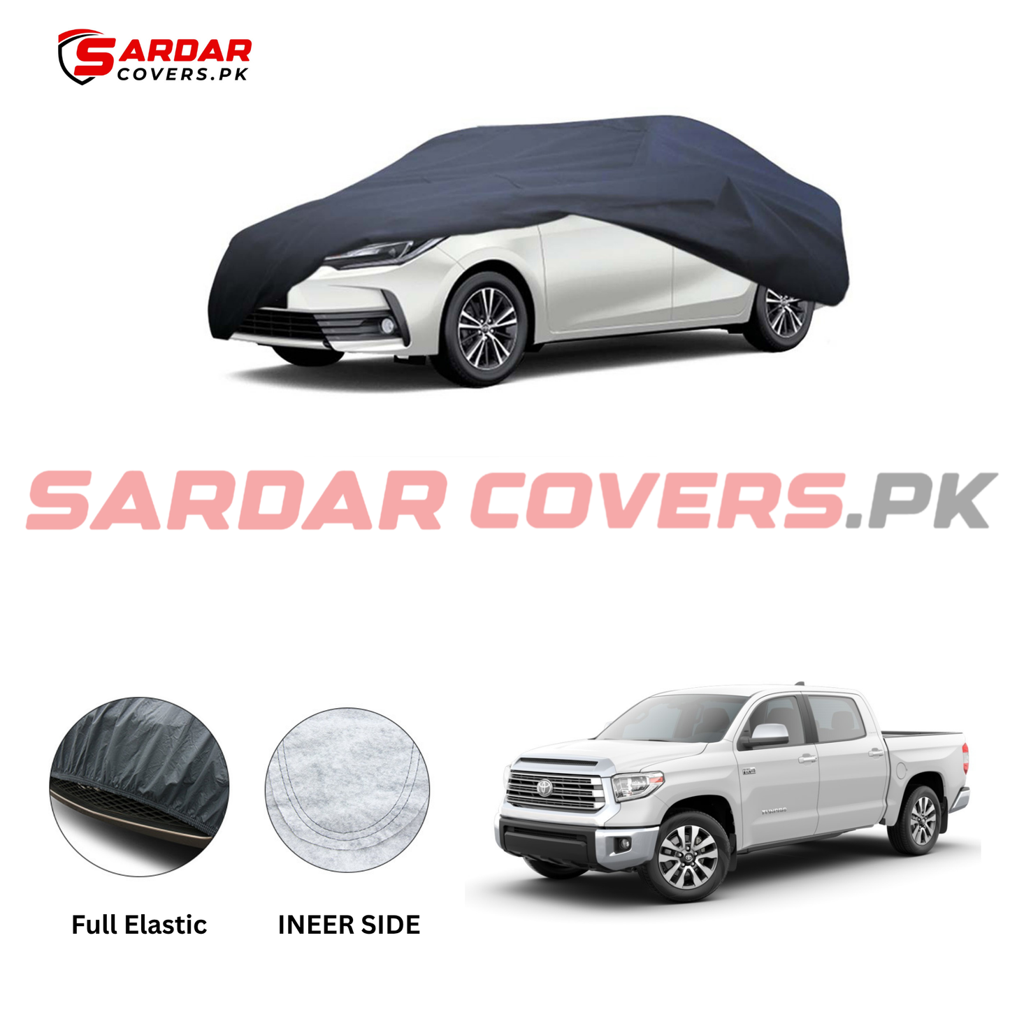 Toyota Tundra Anti Scratch Water Resistant PVC Cotton Top Cover