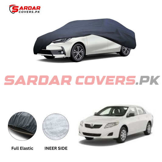 Toyota Corolla Anti Scratch Water Resistant PVC Cotton Top Cover | Model 2009 - 2014