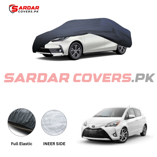 Toyota Vitz Anti Scratch Water Resistant PVC Cotton Top Cover | Model 2017 - 2024