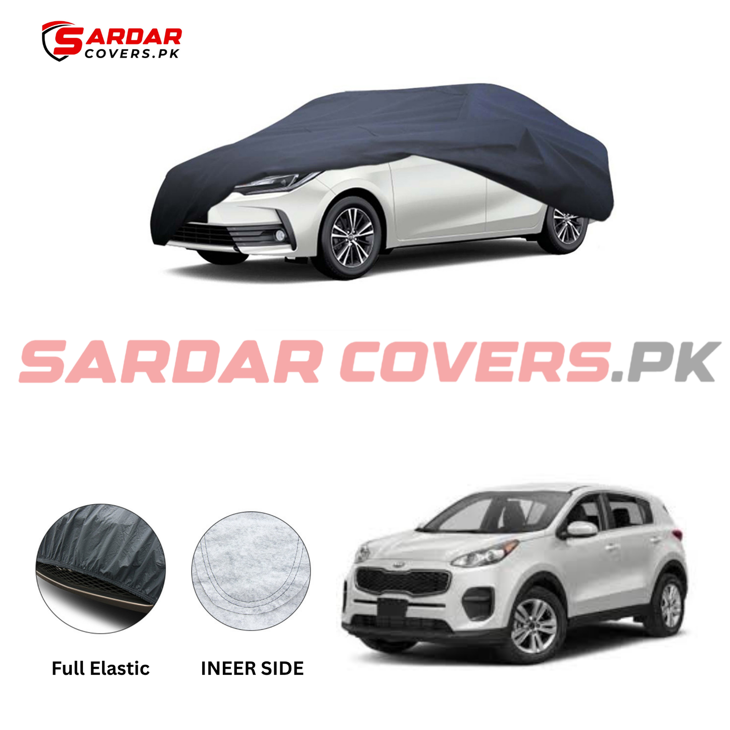 KIA Sportage Anti Scratch Water Resistant PVC Cotton Top Cover
