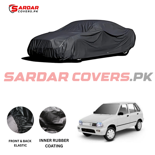 "Suzki Mehran Top Cover | Anti-Scratch, Dust Proof & All Weather Protection | Rubber Coated Premium Fabric | Multi-Color | Zipper Bag Packing"