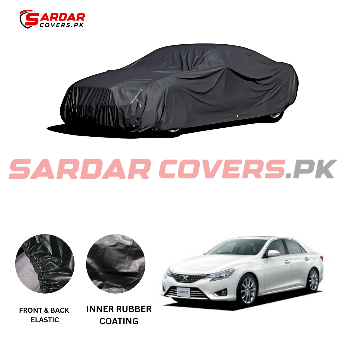 "Mark-X Top Cover | Anti-Scratch, Dust Proof & All Weather Protection | Rubber Coated Premium Fabric | Multi-Color | Zipper Bag Packing"