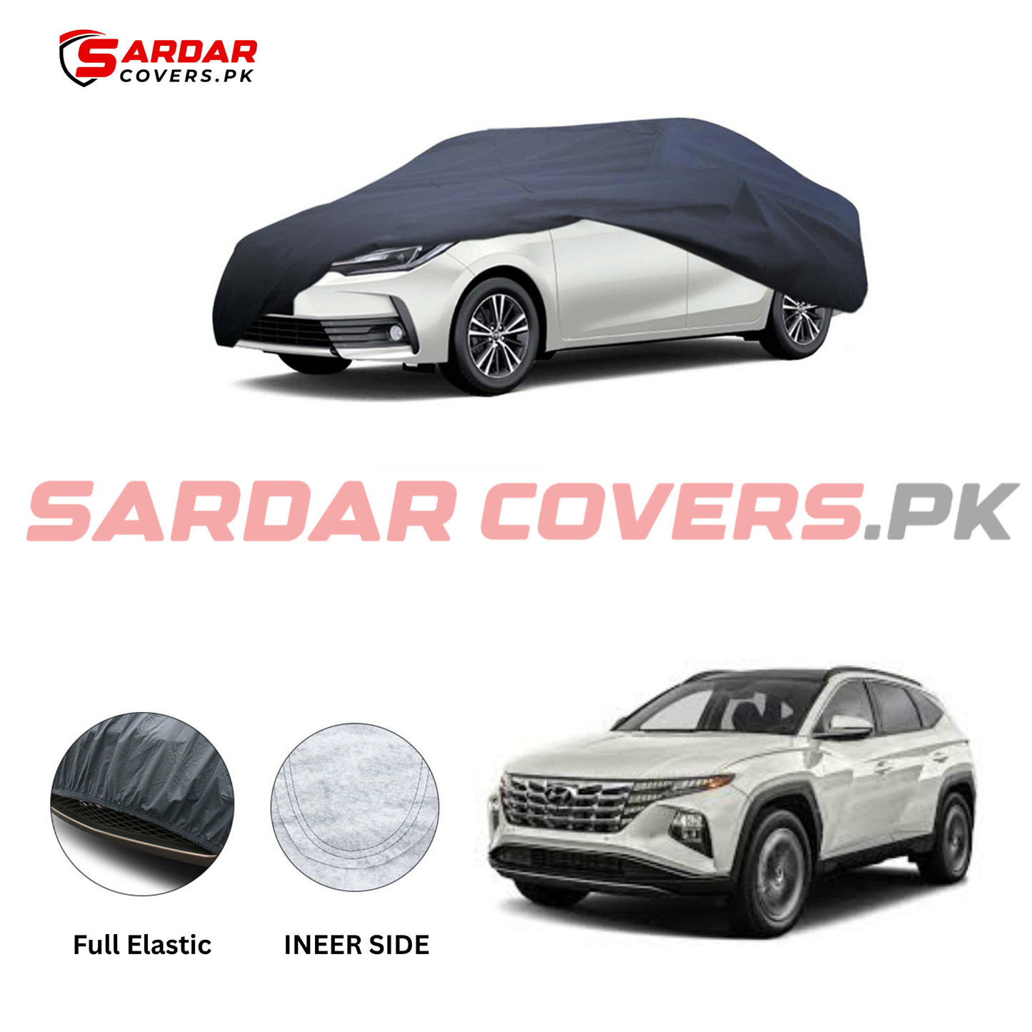 MG HS Anti Scratch Water Resistant PVC Cotton Top Cover