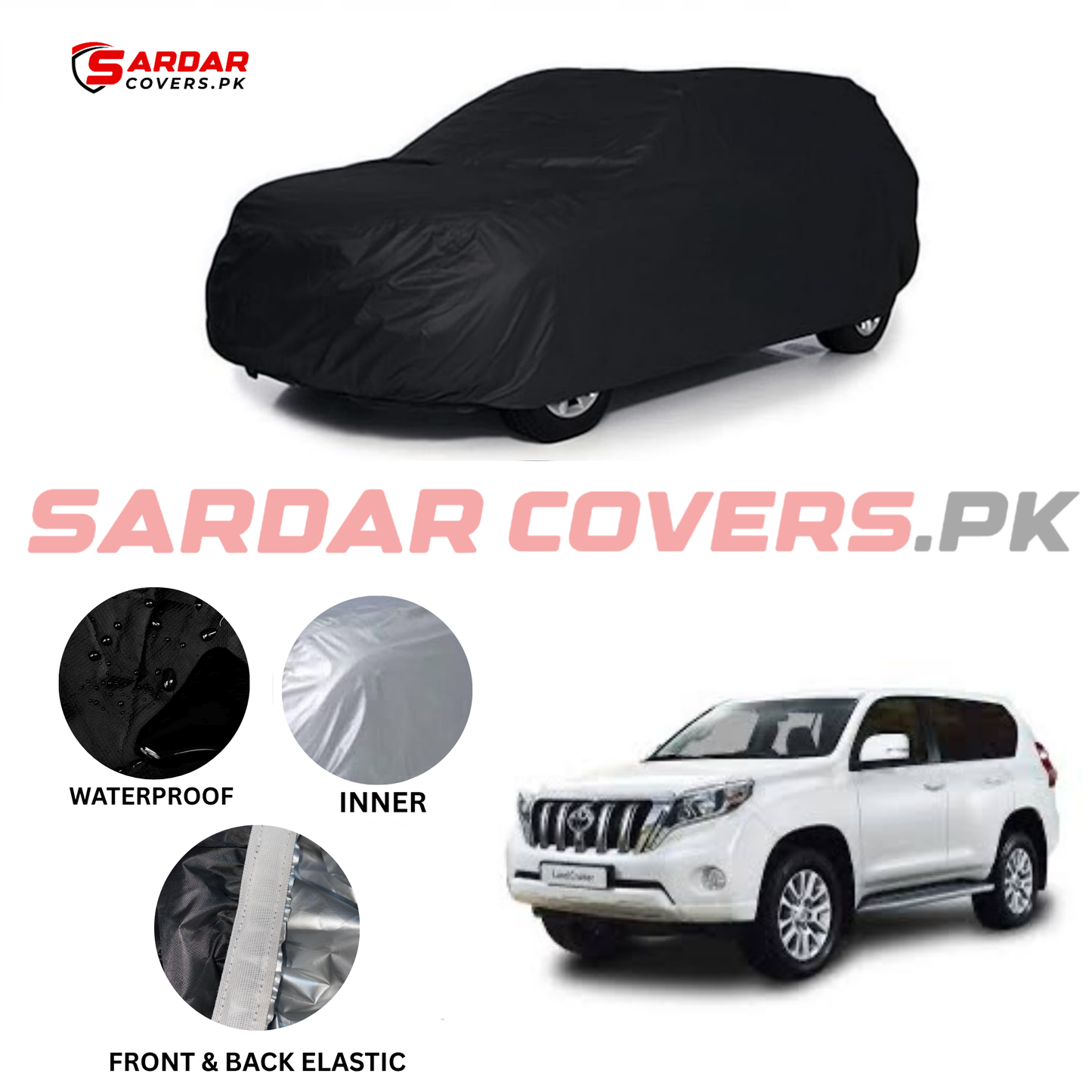 Toyota Land Cruiser Water Resistant Parachute Top Cover