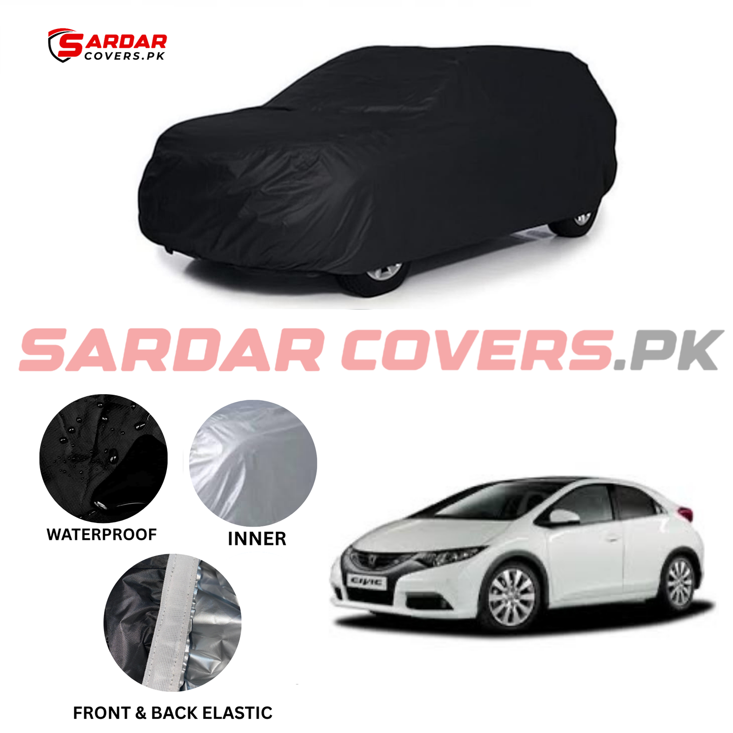 Honda Civic Water Resistant Parachute Top Cover | Model 2013 - 2016