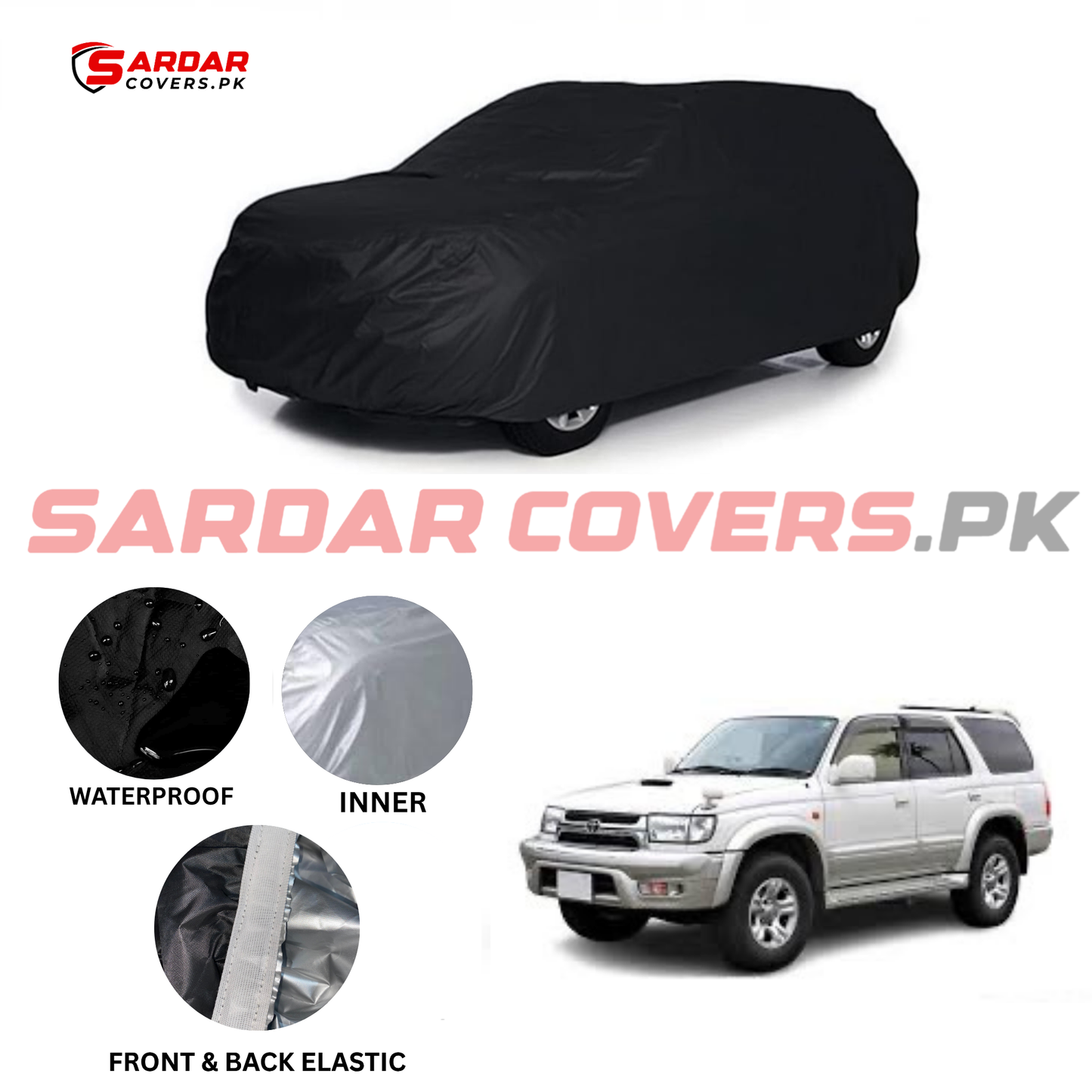 Toyota Hilux Surf Water Resistant Parachute Top Cover