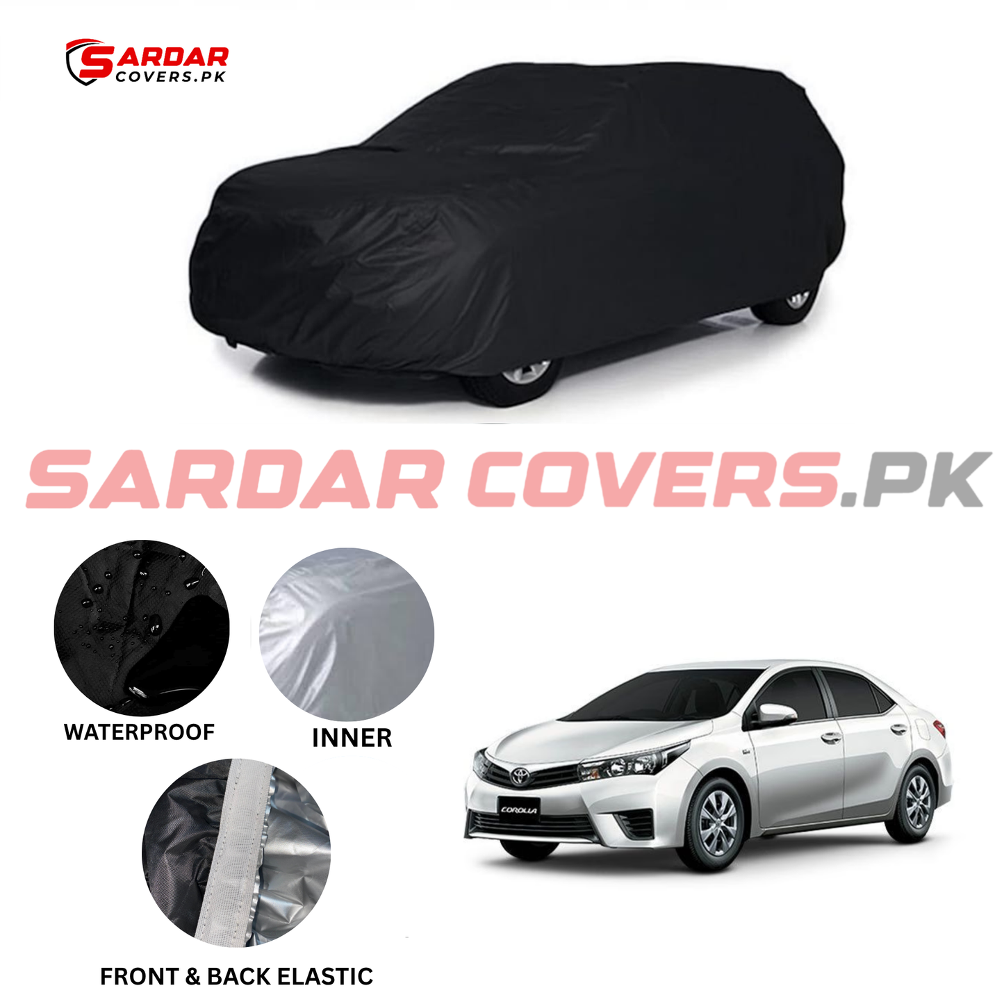 Toyota Corolla Water Resistant Parachute Top Cover | Model 2015 - 2023