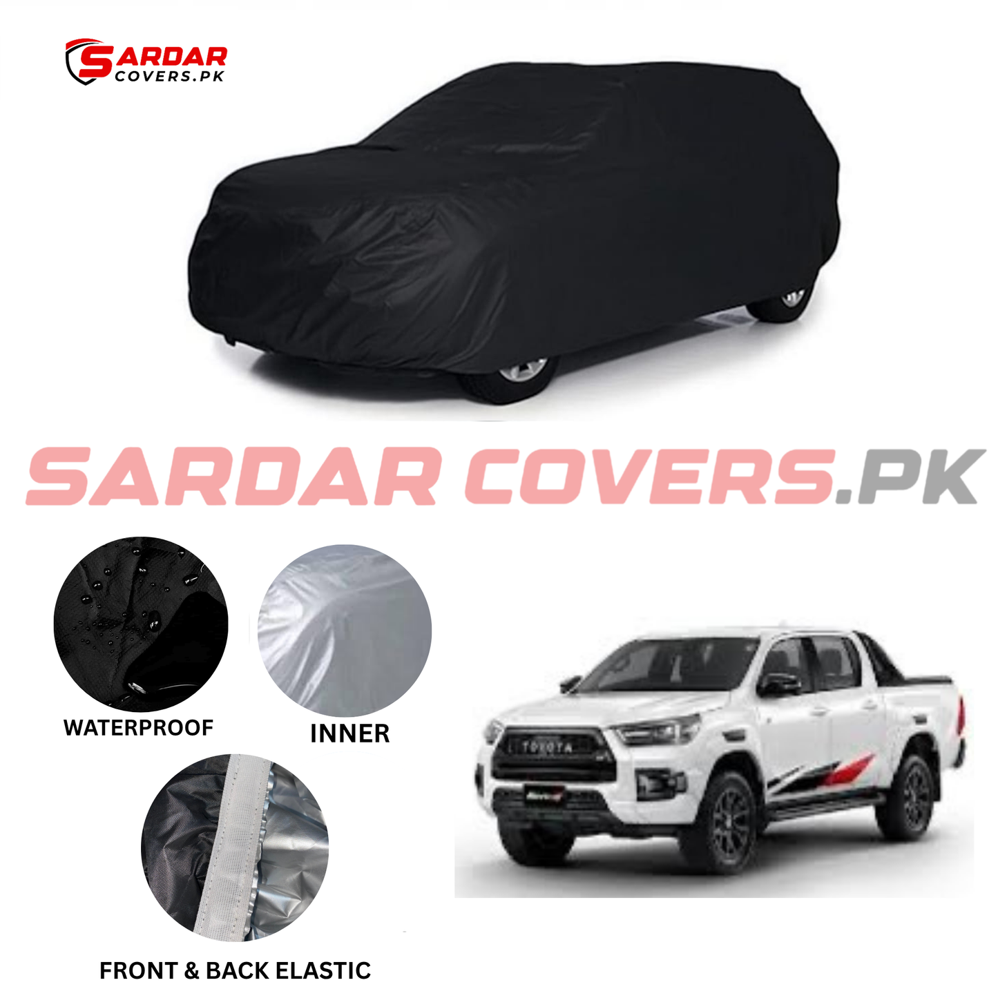 Toyota Vigo Revo Water Resistant Parachute Top Cover