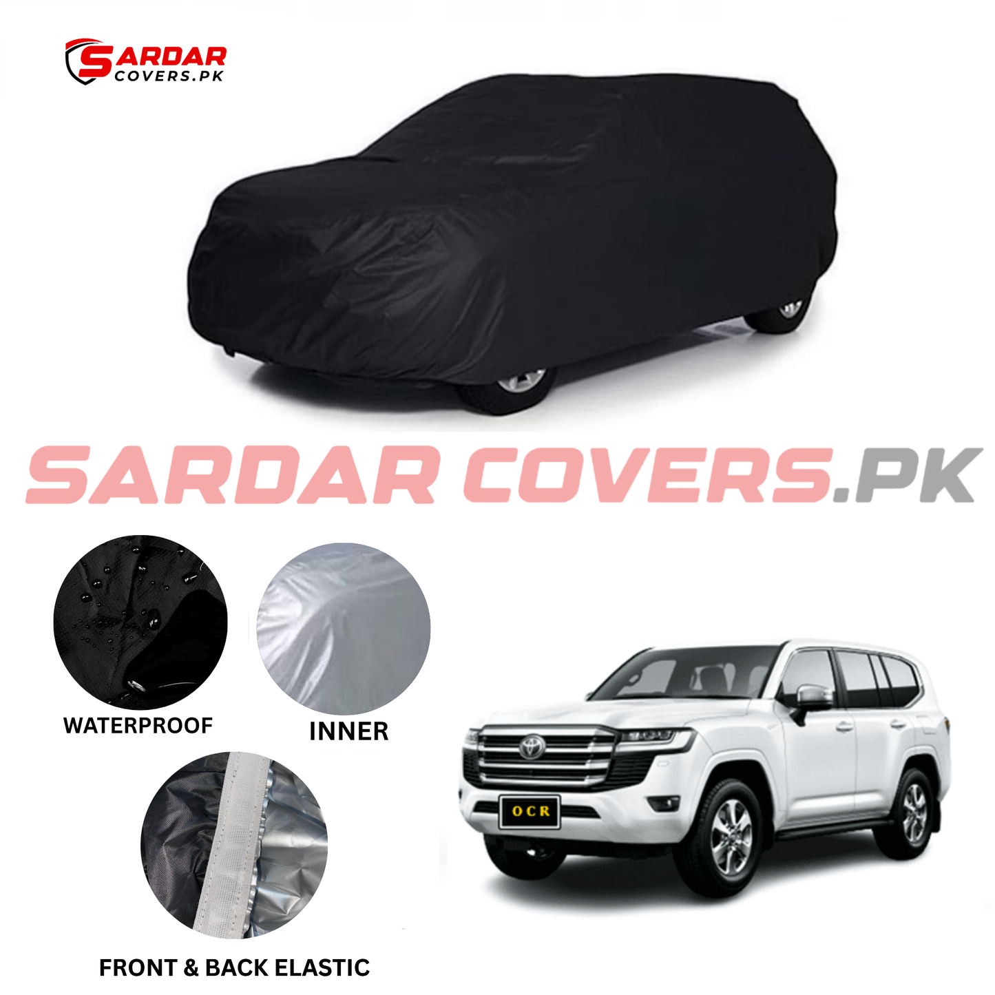 Toyota Land Cruiser LC 300 Water Resistant Parachute Top Cover