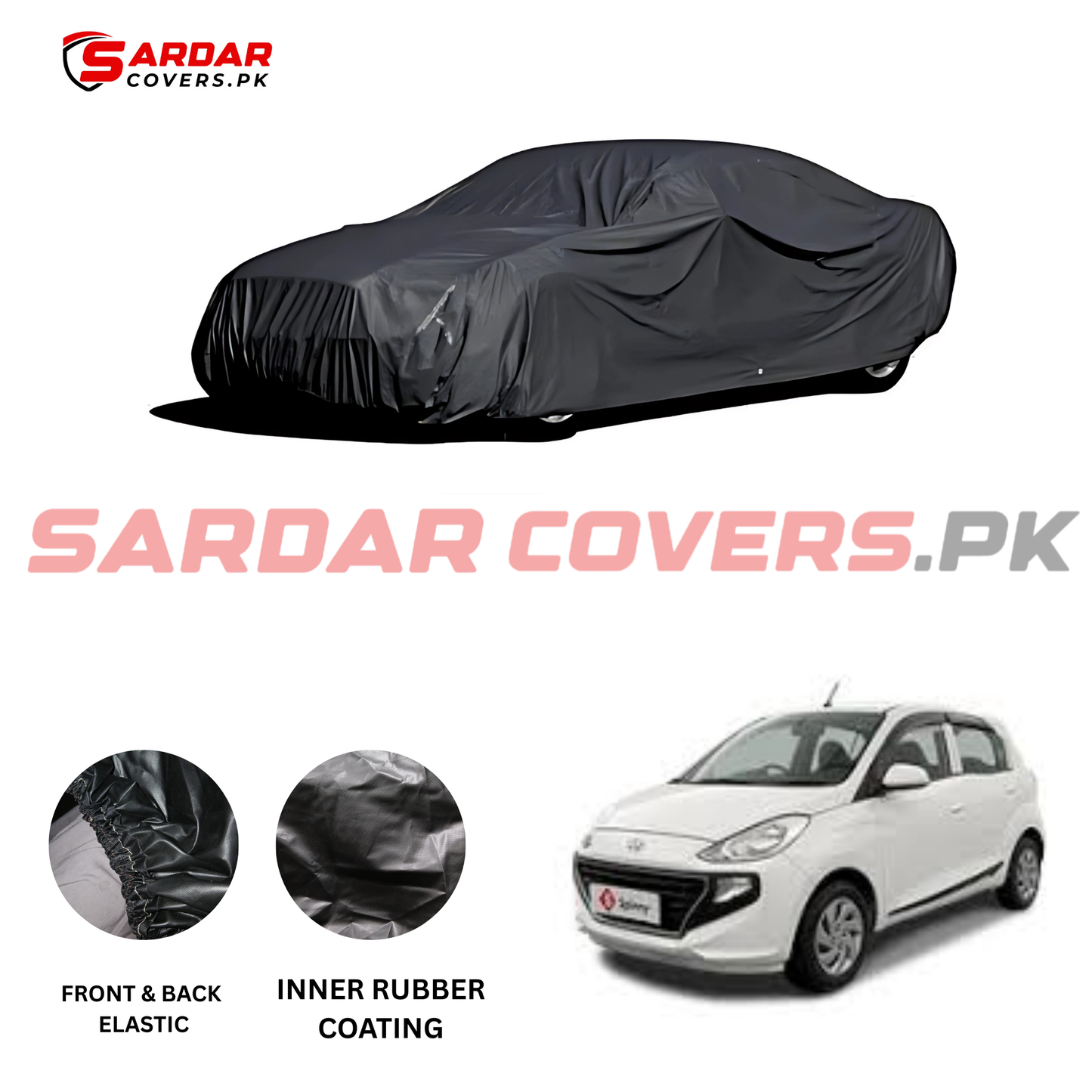 "Hyundai Sentro Top Cover | Anti-Scratch, Dust Proof & All Weather Protection | Rubber Coated Premium Fabric | Multi-Color | Zipper Bag Packing"