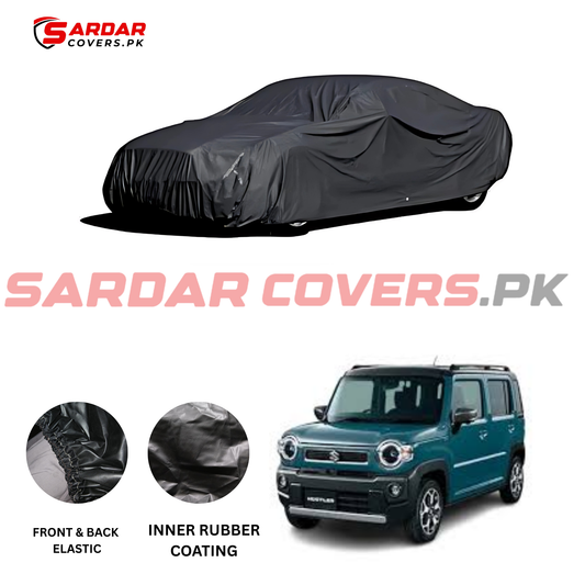 "Suzuki Hustler Top Cover | Anti-Scratch, Dust Proof & All Weather Protection | Rubber Coated Premium Fabric | Multi-Color | Zipper Bag Packing"