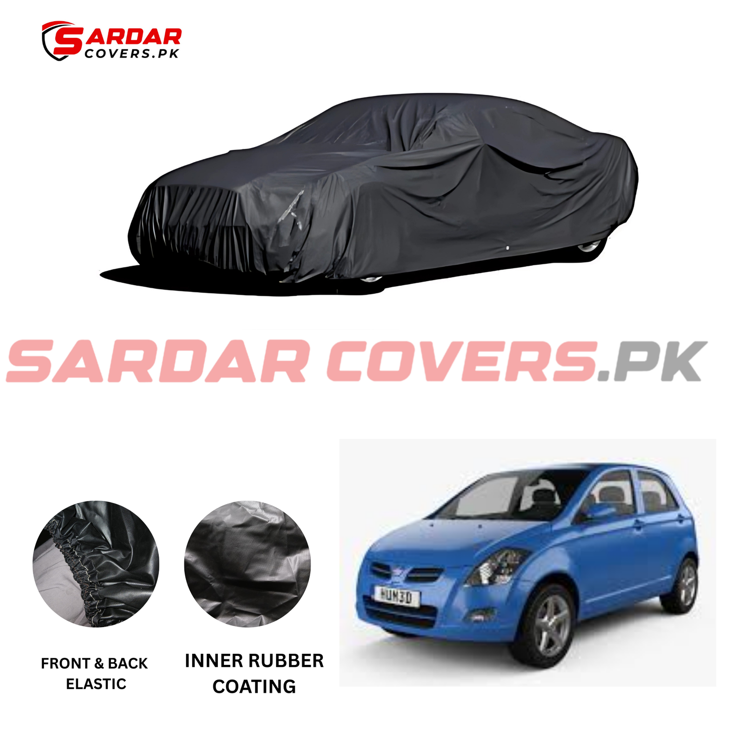 "FAW V2 Top Cover | Anti-Scratch, Dust Proof & All Weather Protection | Rubber Coated Premium Fabric | Multi-Color | Zipper Bag Packing"