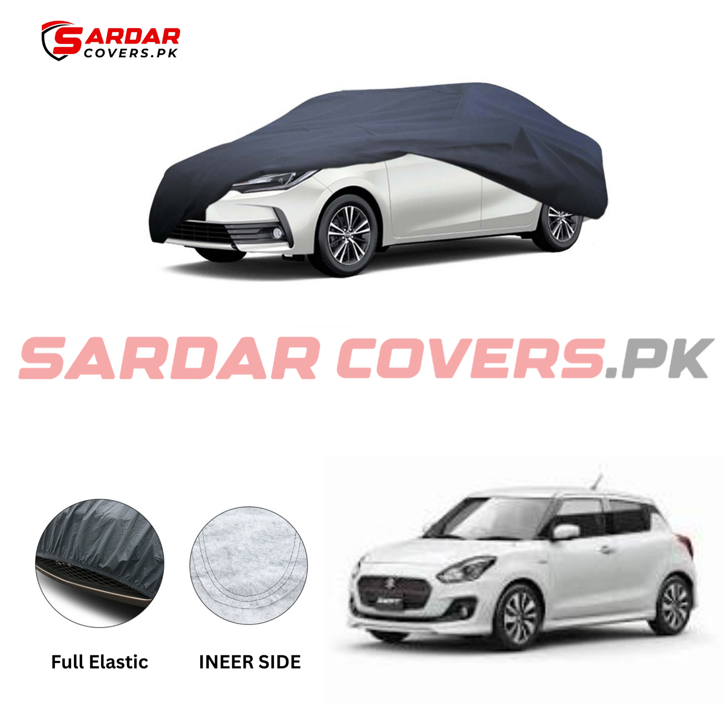 Suzuki New Swift Anti Scratch Water Resistant PVC Cotton Top Cover