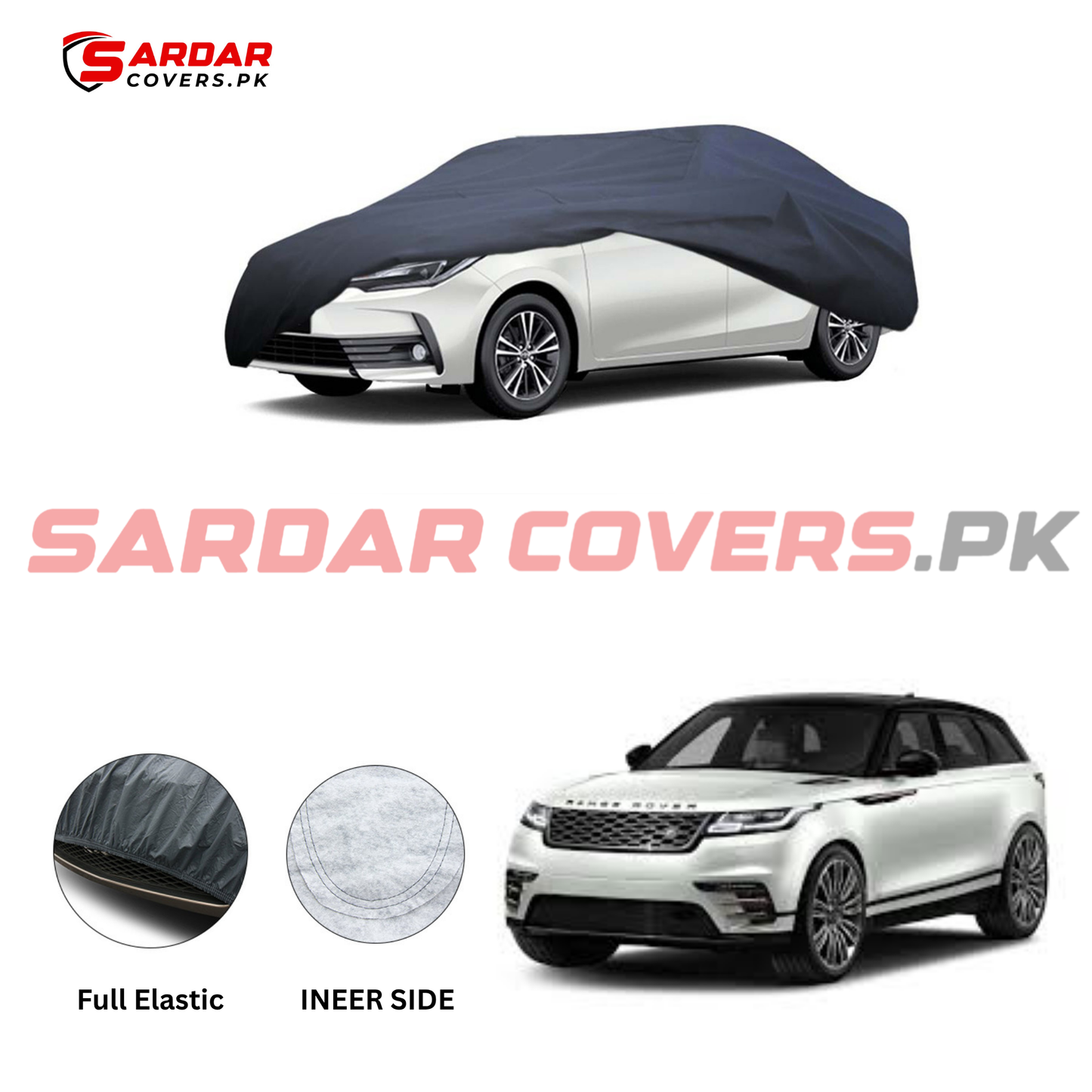 Range Rover Anti Scratch Water Resistant PVC Cotton Top Cover