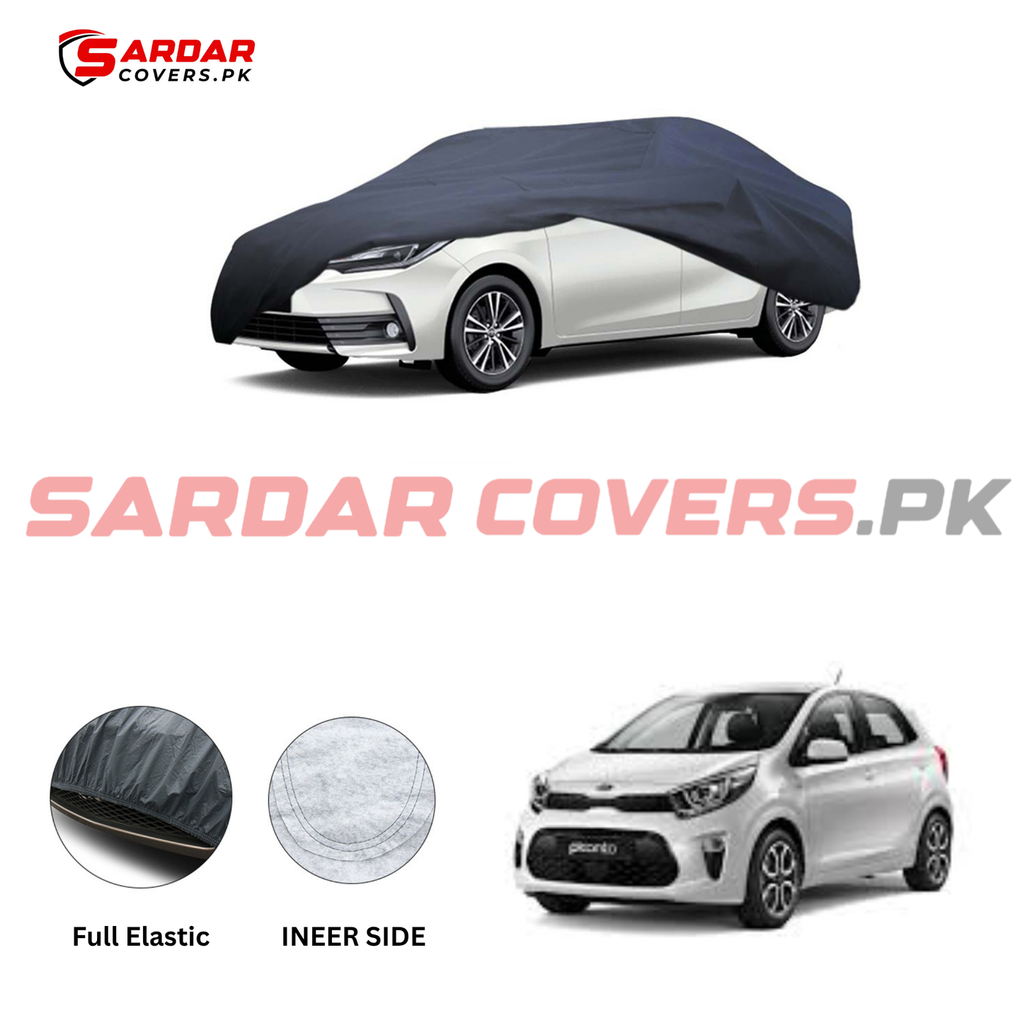 KIA Picanto Anti Scratch Water Resistant PVC Cotton Top Cover