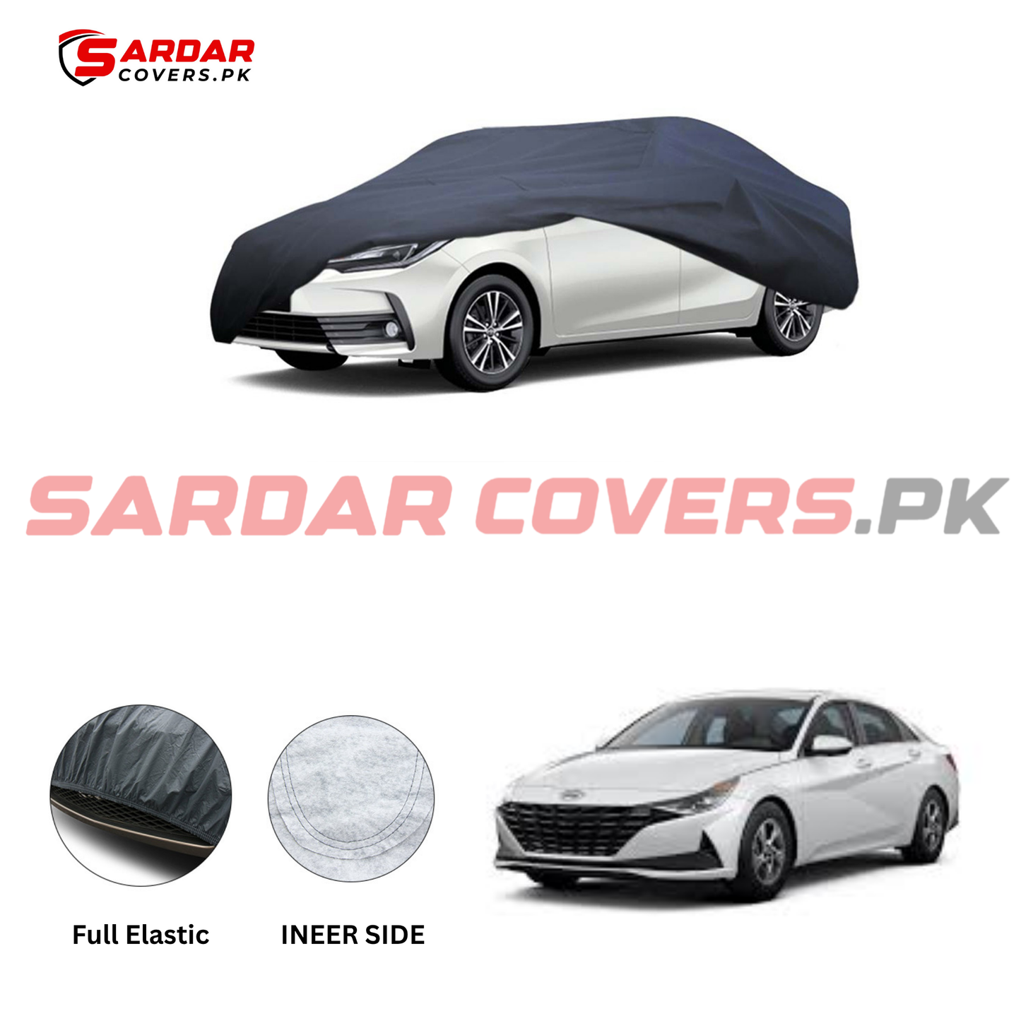 Hyundai Elantra Anti Scratch Water Resistant PVC Cotton Top Cover