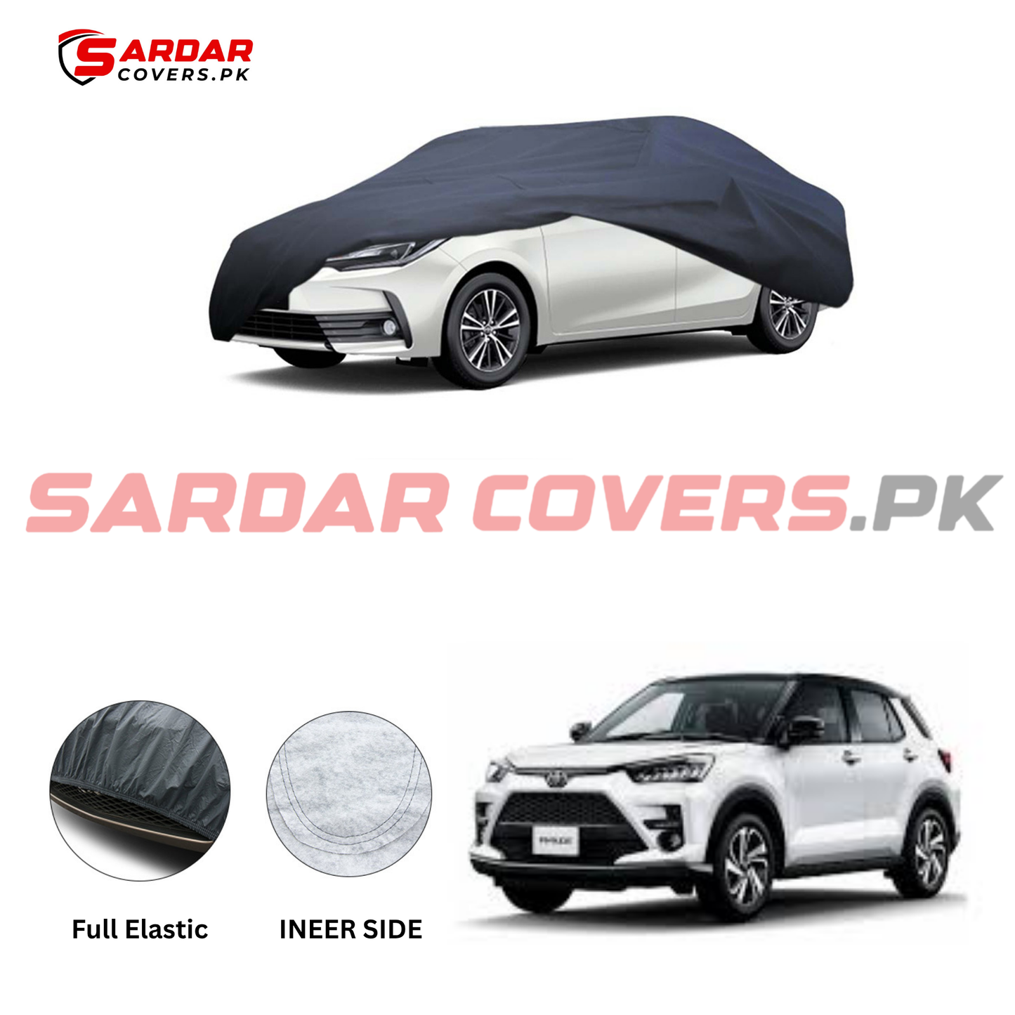 Toyota Raize Anti Scratch Water Resistant PVC Cotton Top Cover