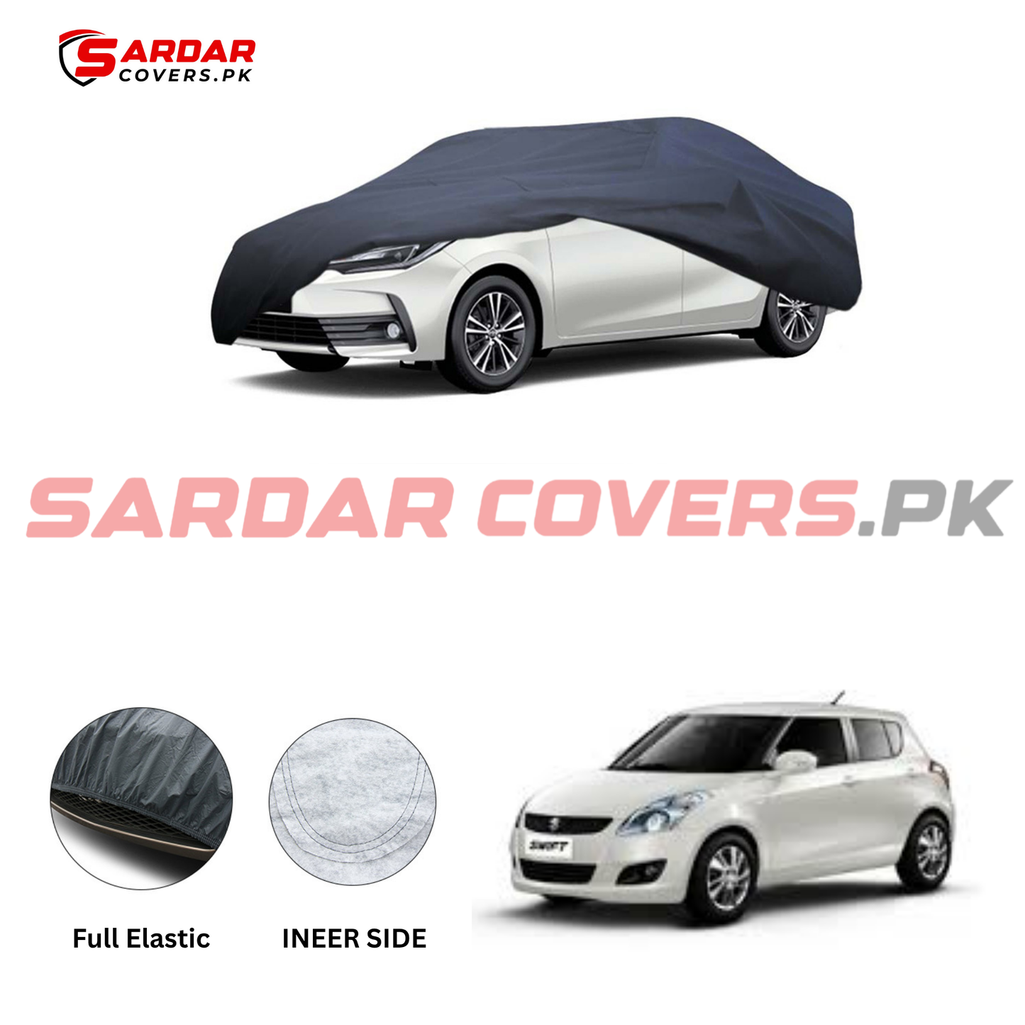 Suzuki Old Swift Anti Scratch Water Resistant PVC Cotton Top Cover