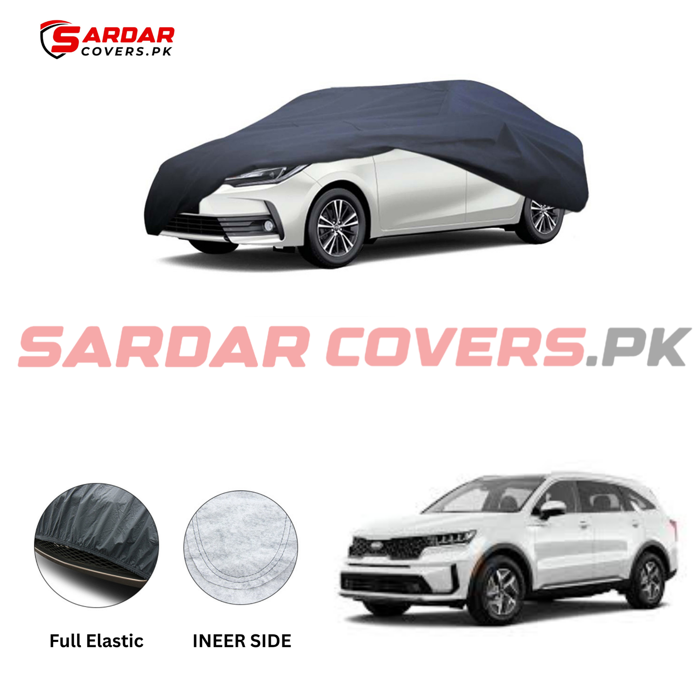 KIA Sorento Anti Scratch Water Resistant PVC Cotton Top Cover
