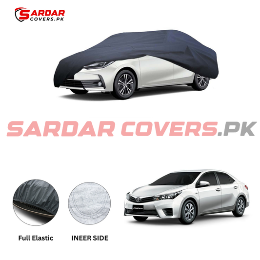 Toyota Corolla Anti Scratch Water Resistant PVC Cotton Top Cover | Model 2014 - 2024