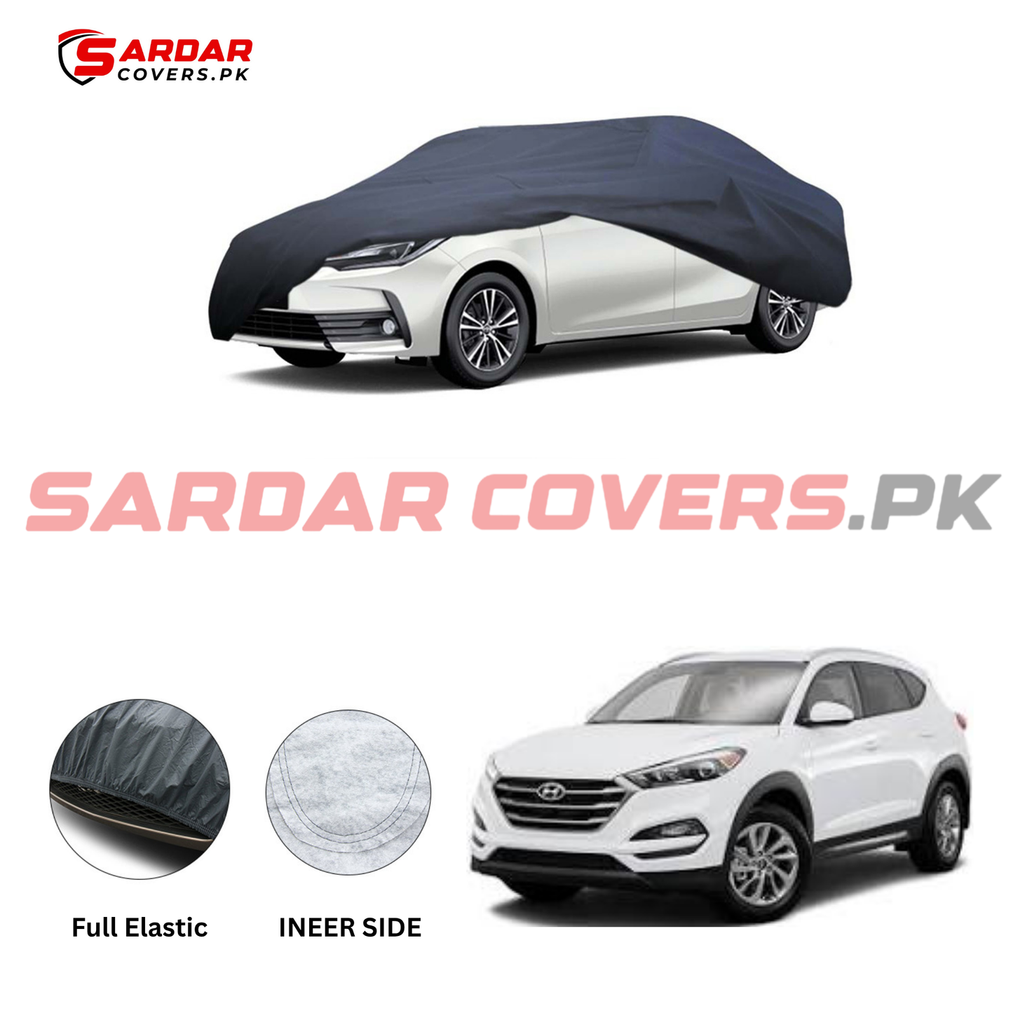Hyundai Tucson Anti Scratch Water Resistant PVC Cotton Top Cover