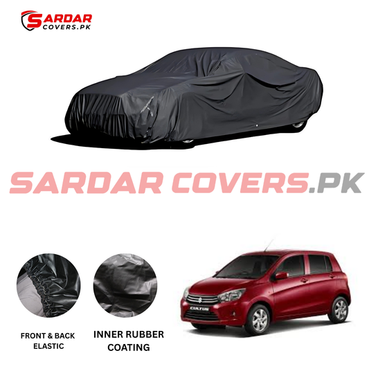 "Suzuki New Cultus Car Top Cover | Anti-Scratch, Dust Proof & All Weather Protection | Rubber Coated Premium Fabric | Multi-Color | Zipper Bag Packing"