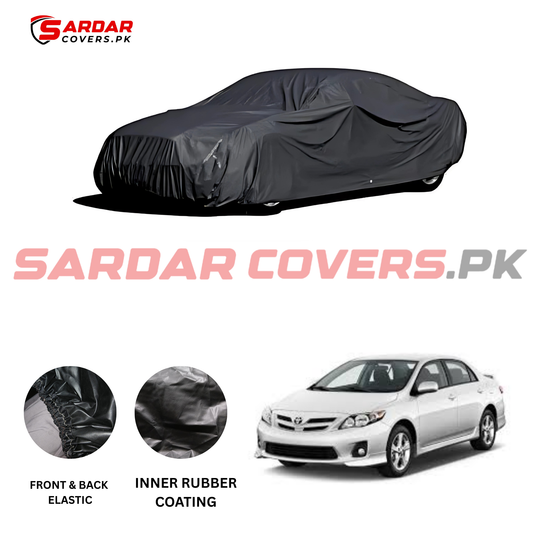 "Toyota Corolla 2009 - 2014 Top Cover | Anti-Scratch, Dust Proof & All Weather Protection | Rubber Coated Premium Fabric | Multi-Color | Zipper Bag Packing"