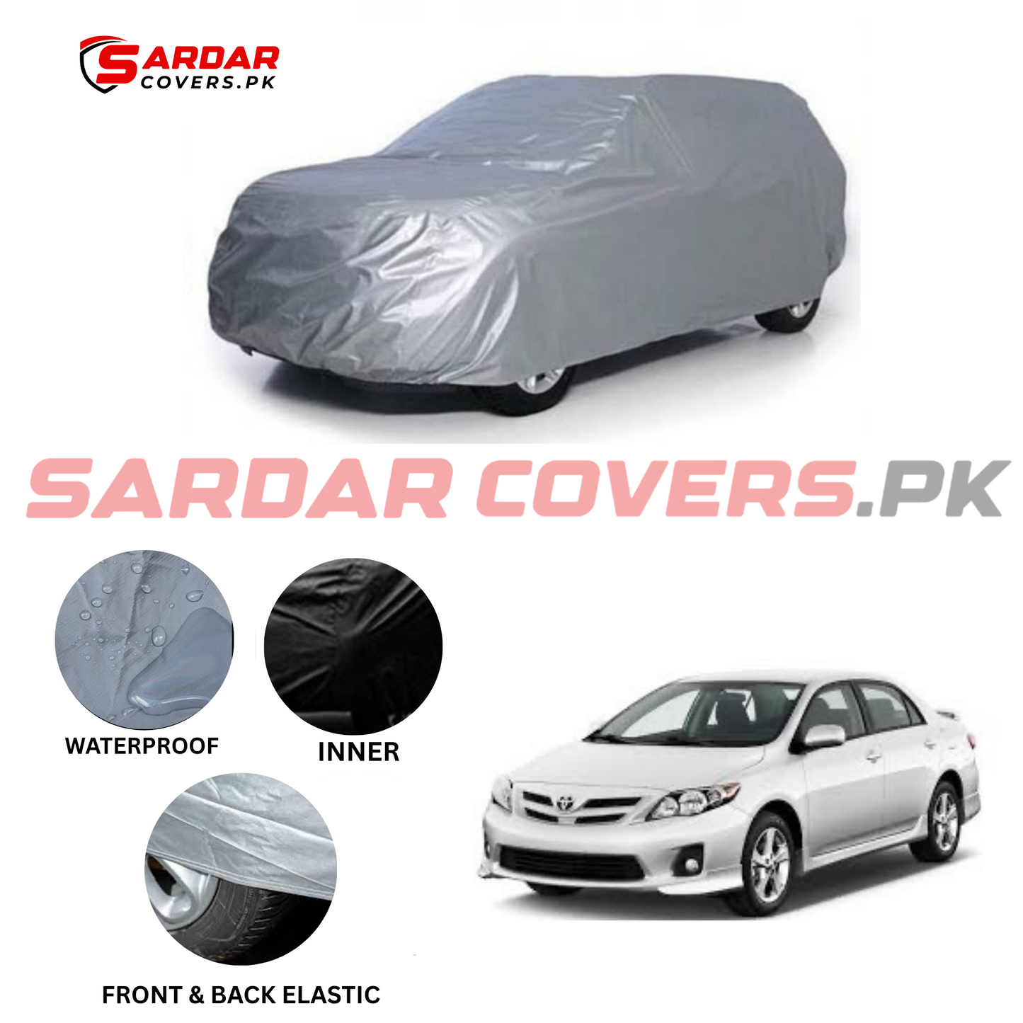 Toyota Corolla Water Resistant Parachute Top Cover | Model 2009 - 2014