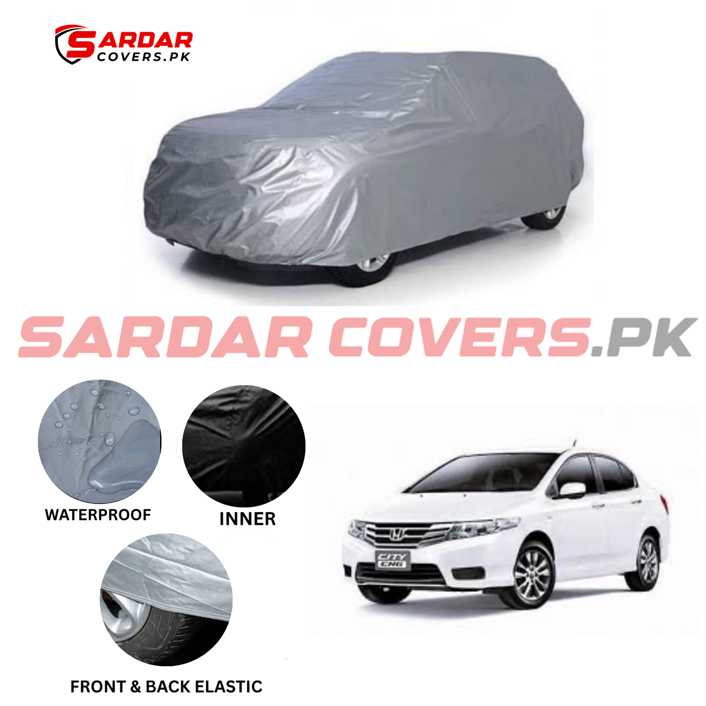 Honda City Water Resistant Parachute Top Cover | Model 2003 - 2008