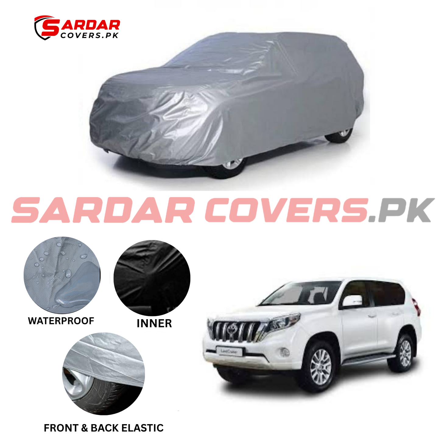 Toyota Land Cruiser Water Resistant Parachute Top Cover
