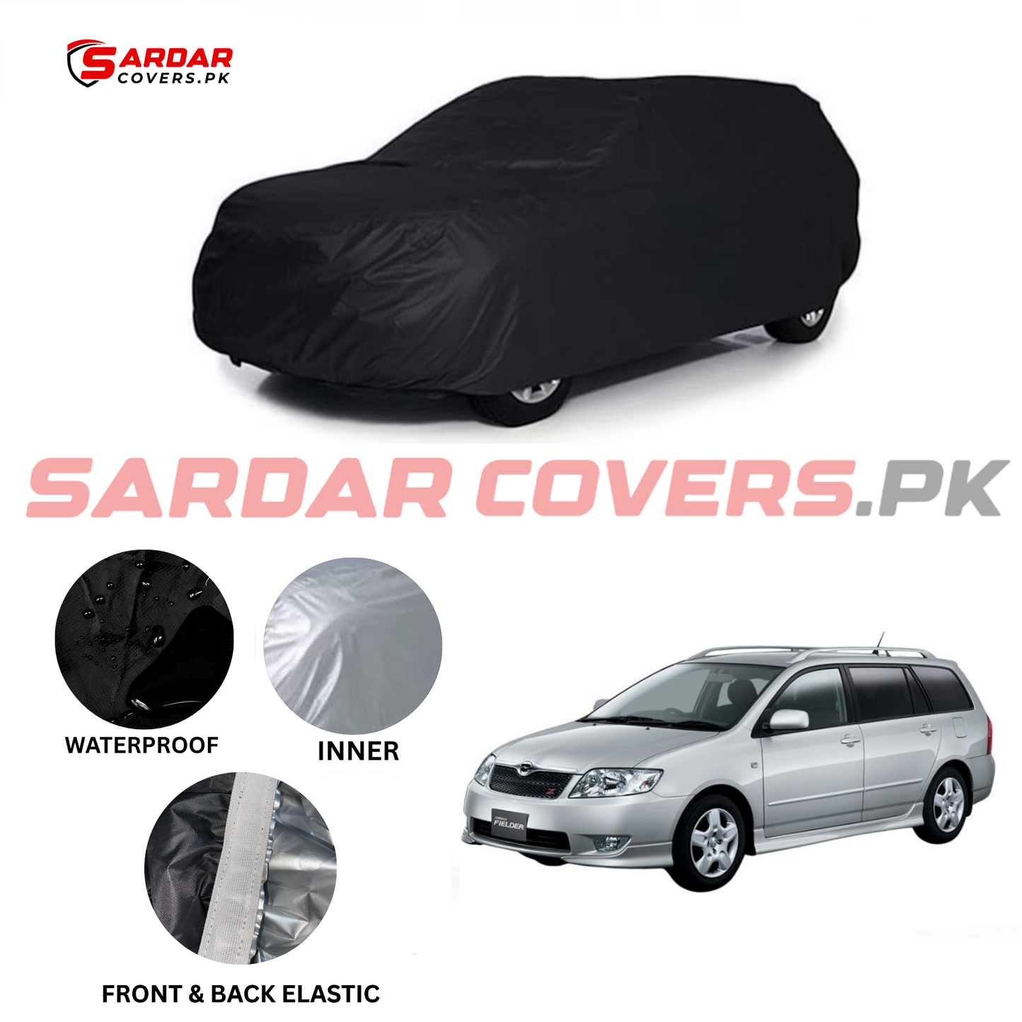 Toyota Fielder Water Resistant Parachute Top Cover