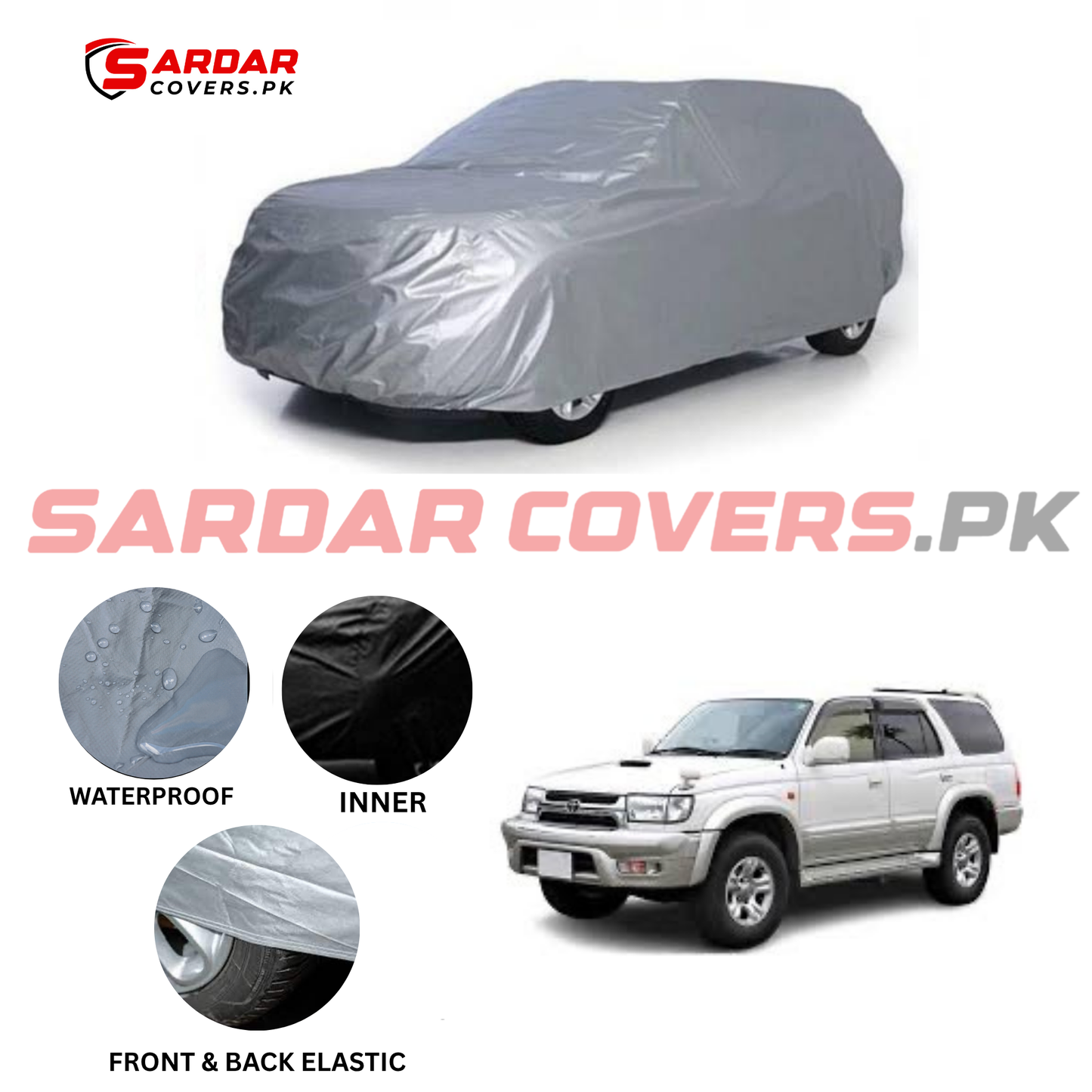 Toyota Hilux Surf Water Resistant Parachute Top Cover