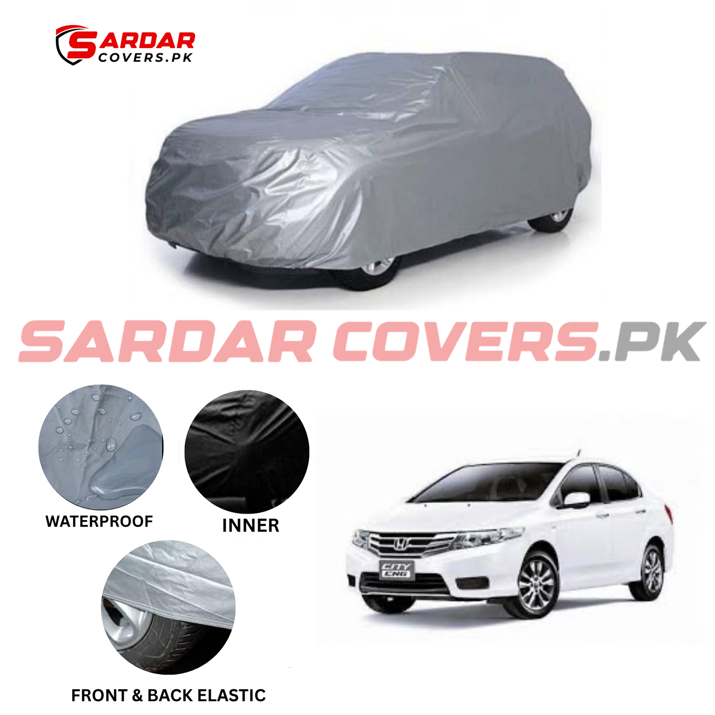 Honda City Water Resistant Parachute Top Cover | Model 2009 - 2020