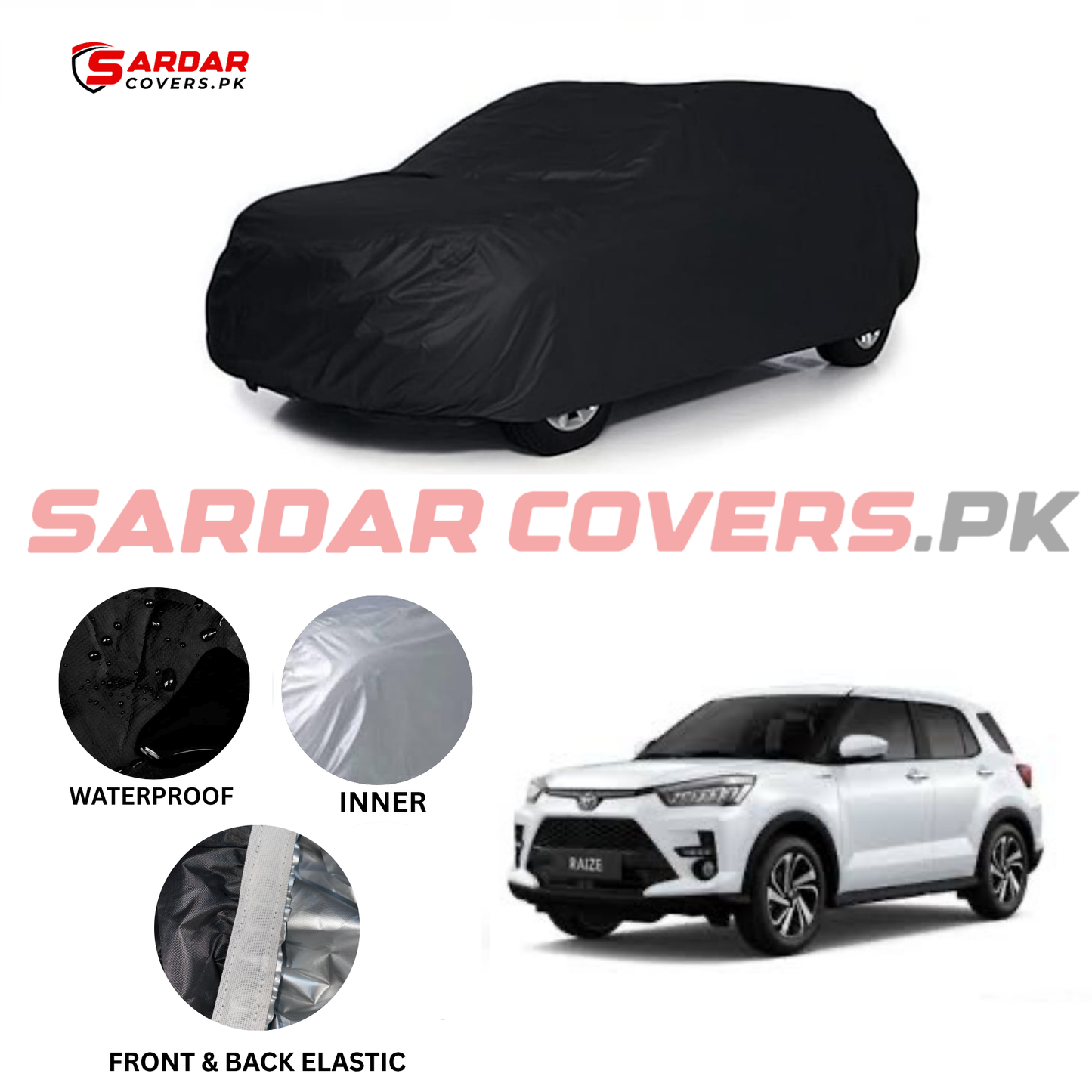 Toyota Raize Water Resistant Parachute Top Cover