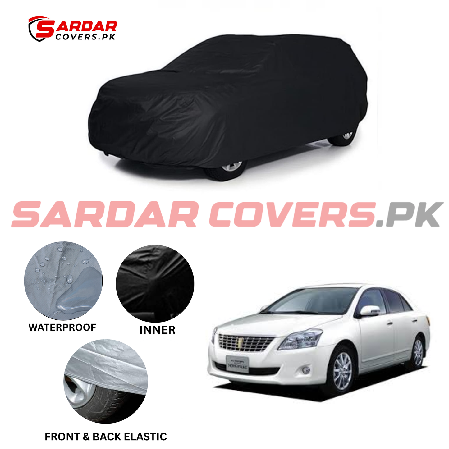 Toyota Premio Water Resistant Parachute Top Cover | Model 2008 - 2017