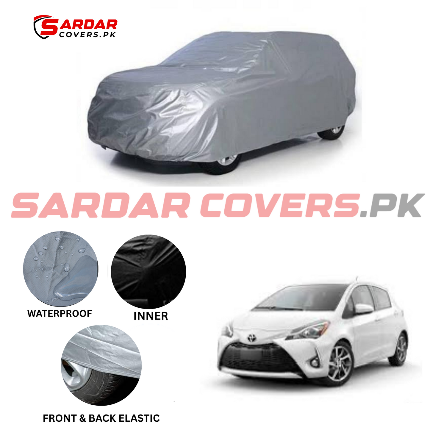 Toyota New Vitz Water Resistant Parachute Top Cover